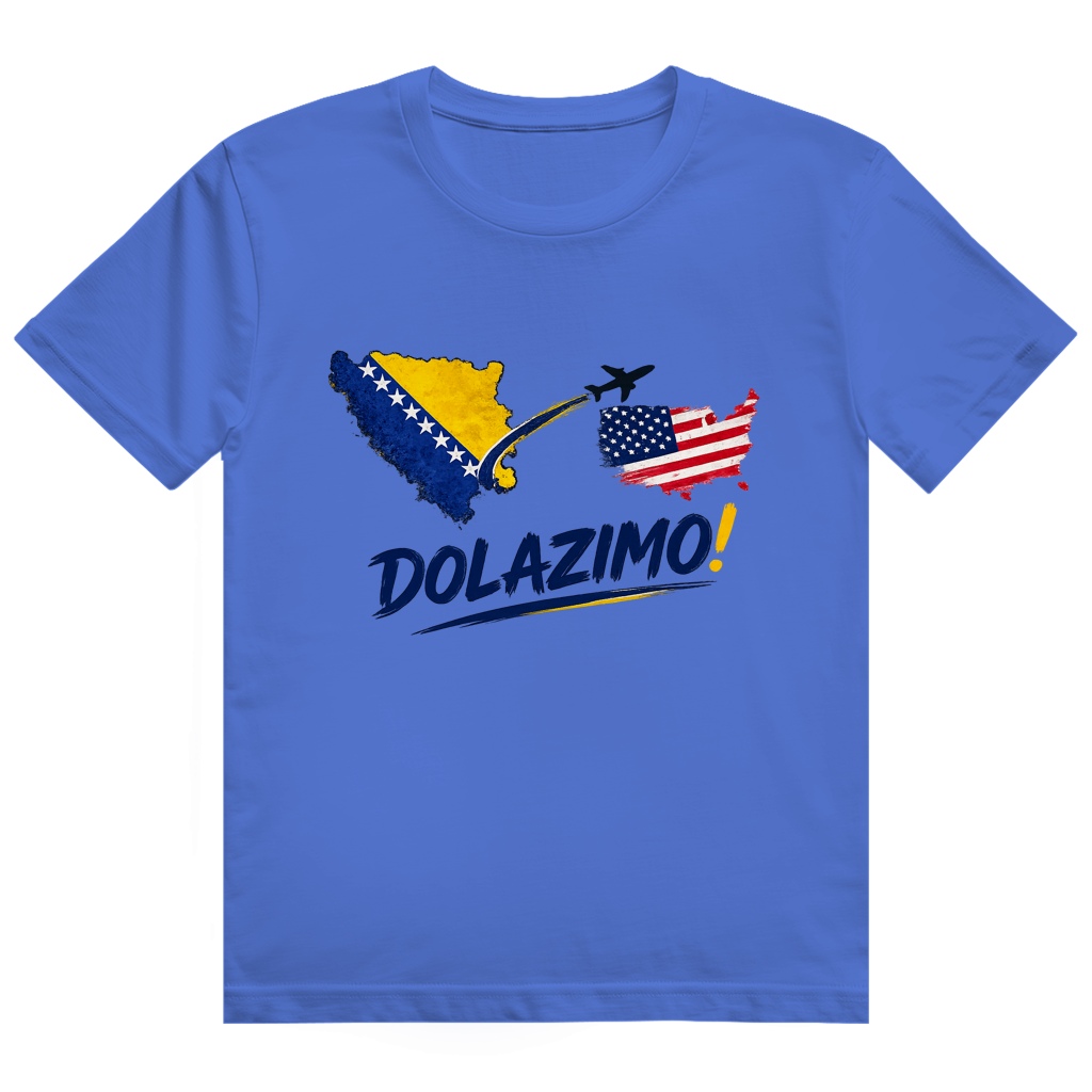 Muška majica od teškog pamuka - Dolazi Bosna | Prednja štampa