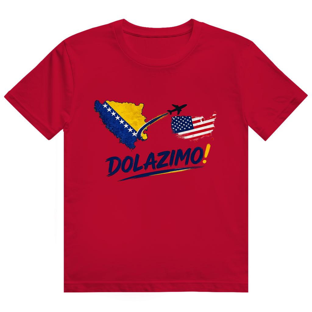 Muška majica od teškog pamuka - Dolazi Bosna | Prednja štampa