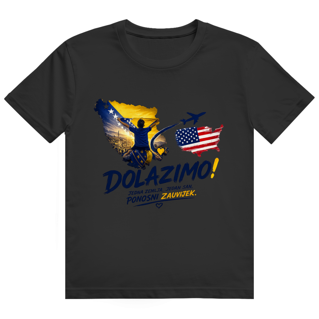 Muška majica Heavy Cotton - Dolazi Bosna Ponosna | Print na prednjoj strani