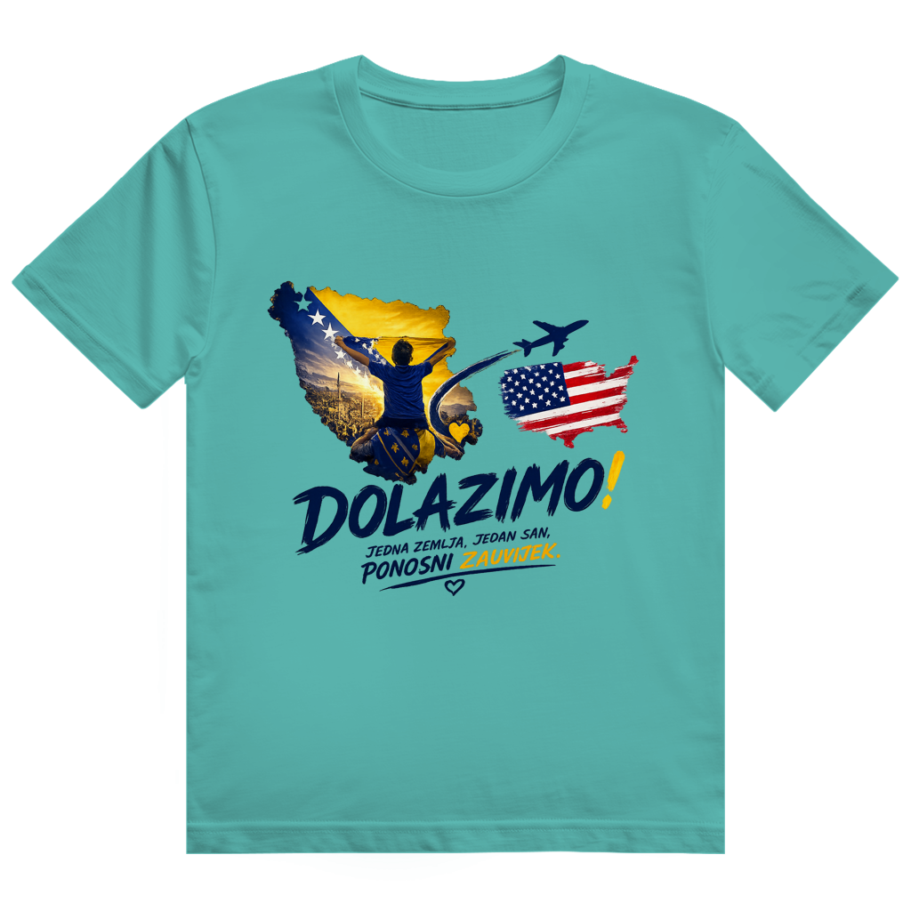 Muška majica Heavy Cotton - Dolazi Bosna Ponosna | Print na prednjoj strani