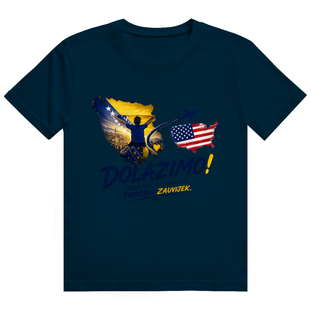 Muška majica Heavy Cotton - Dolazi Bosna Ponosna | Print na prednjoj strani