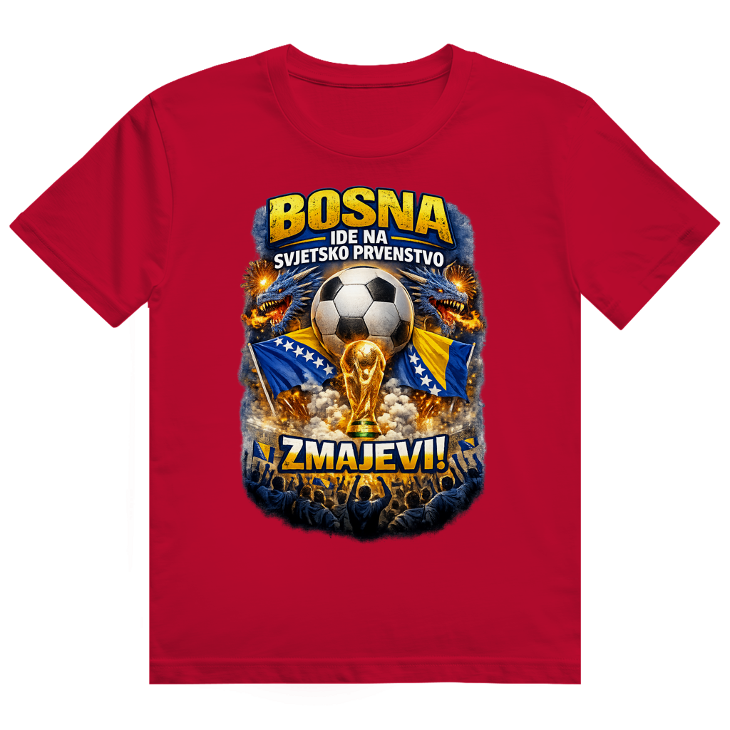 Muška Heavy Cotton majica - Zmajevi SP 2026 | Prednja štampa