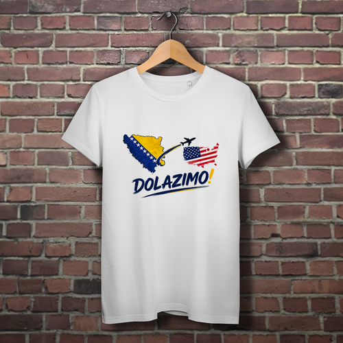 Damen Premium Bio T-Shirt - Dolazi Bosna |  Frontprint