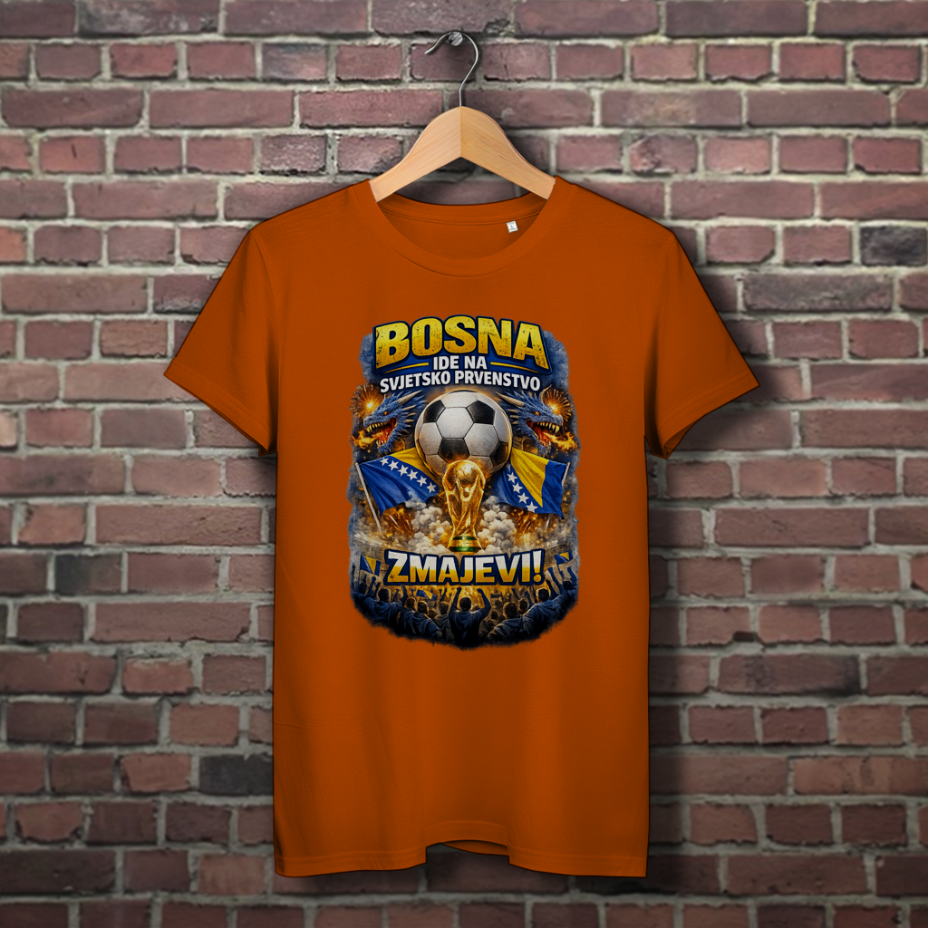 Damen Premium Bio T-Shirt - Zmajevi WM 2026 |  Frontprint