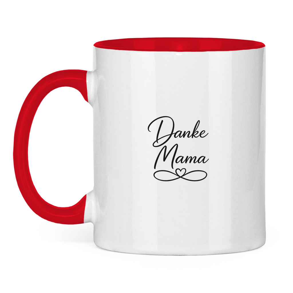 Two-tone "Thanks Mom" Mug - Coffee Mug with Colored Interior Gift