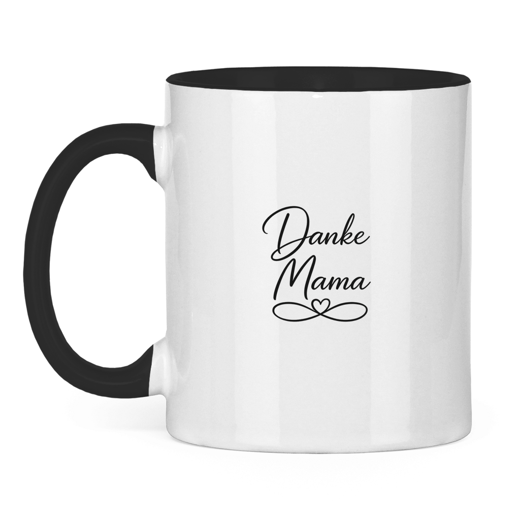 Two-tone "Thanks Mom" Mug - Coffee Mug with Colored Interior Gift