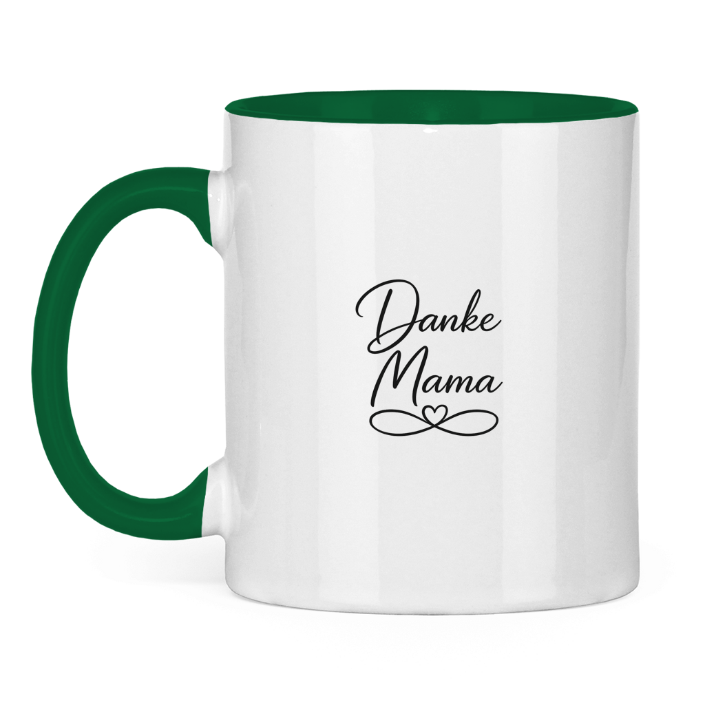 Two-tone "Thanks Mom" Mug - Coffee Mug with Colored Interior Gift
