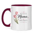 Best Mom in the World Mug with Tulips - Mother's Day Flowers Coffee Cup