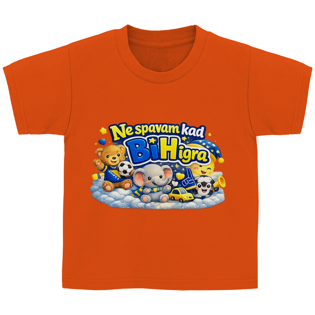Kids' Basic T-Shirt - I don't sleep when Bosnia and Herzegovina plays | Front print
