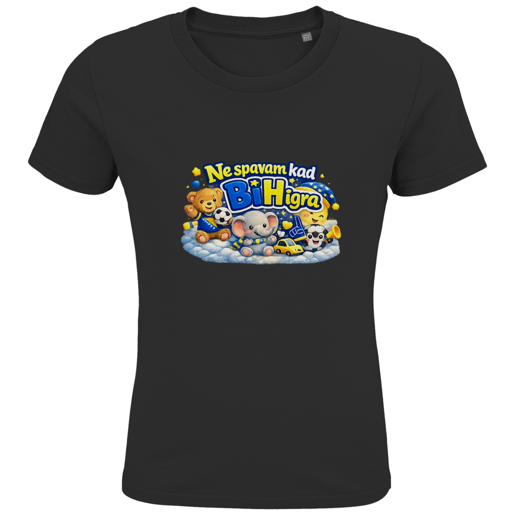 Kids Premium Organic T-Shirt - I don't sleep when BiH plays | Frontprint