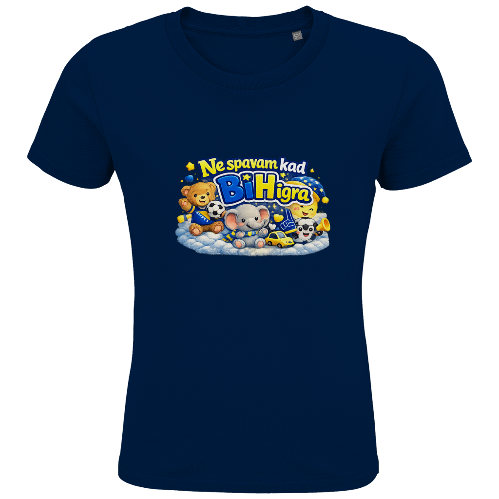 Kids Premium Organic T-Shirt - I don't sleep when BiH plays | Frontprint