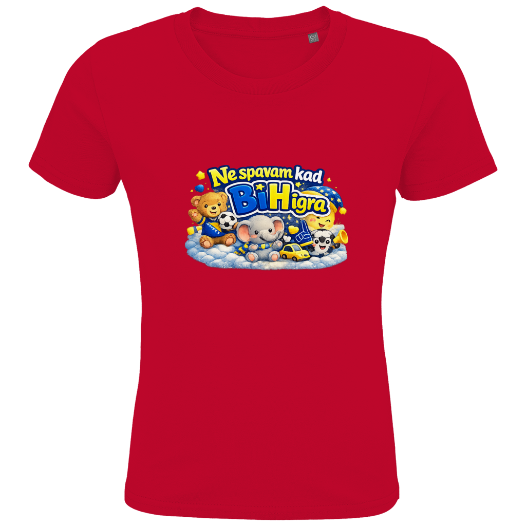 Kids Premium Organic T-Shirt - I don't sleep when BiH plays | Frontprint