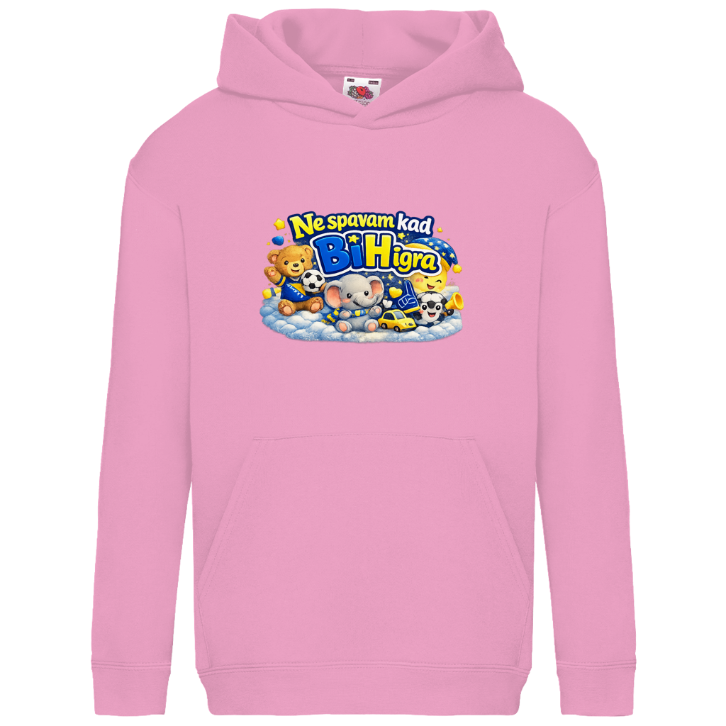 Kids Basic Hoodie - I don't sleep when Bosnia and Herzegovina plays | Frontprint