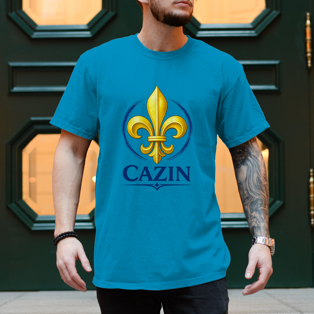 Herren T-Shirt - Cazin Bosnien Lilie Design | Frontprint