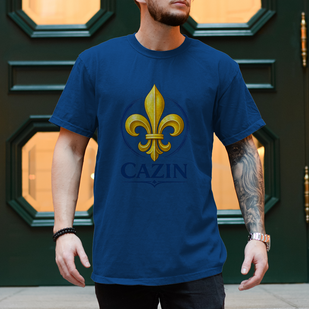 Herren T-Shirt - Cazin Bosnien Lilie Design | Frontprint