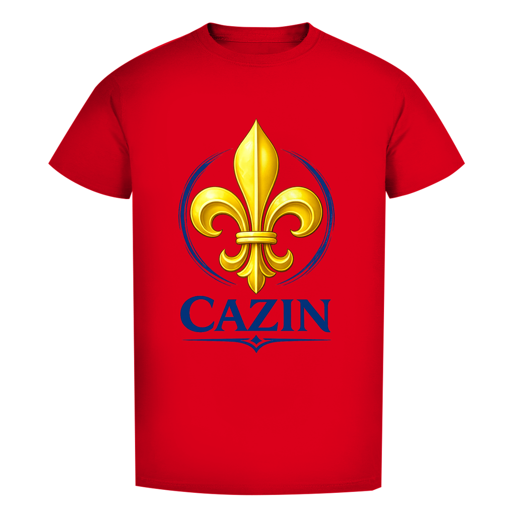 Cazin Bosnien muška premium organska majica s bosanskim ljiljanom | Organski pamuk