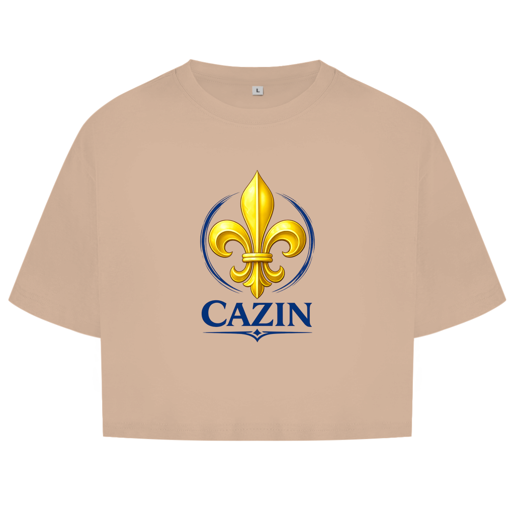 Ženski kratki top Cazin Bosna sa bosanskim ljiljanom | Fitness & Streetwear