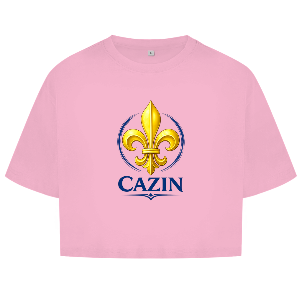 Ženski kratki top Cazin Bosna sa bosanskim ljiljanom | Fitness & Streetwear