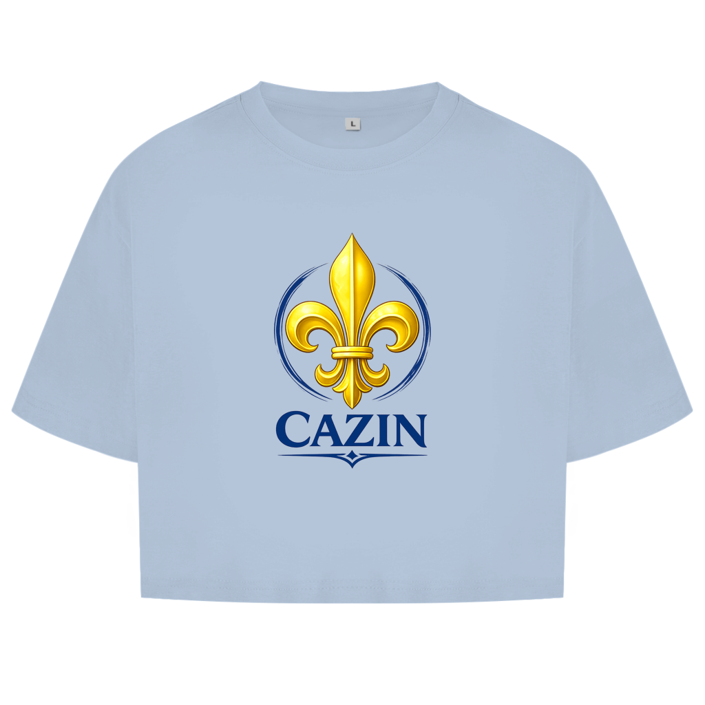 Ženski kratki top Cazin Bosna sa bosanskim ljiljanom | Fitness & Streetwear