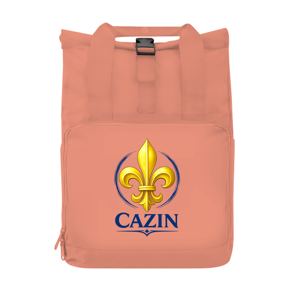 Cazin Bosnien Rolltop ruksak s ljiljanom – reciklirani ruksak s dizajnom Bosne