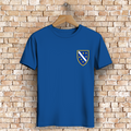 Herren Premium Bio T-Shirt - Bosanski Grb sa ljiljanima  | Links Brust
