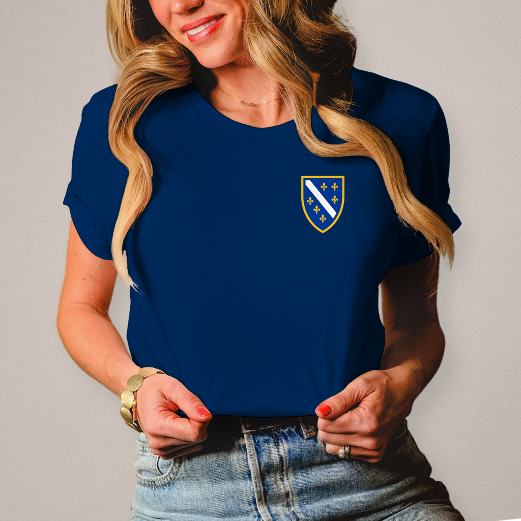 Ženska majica – Bosanski Grb sa ljiljanima | Lijeva strana grudi