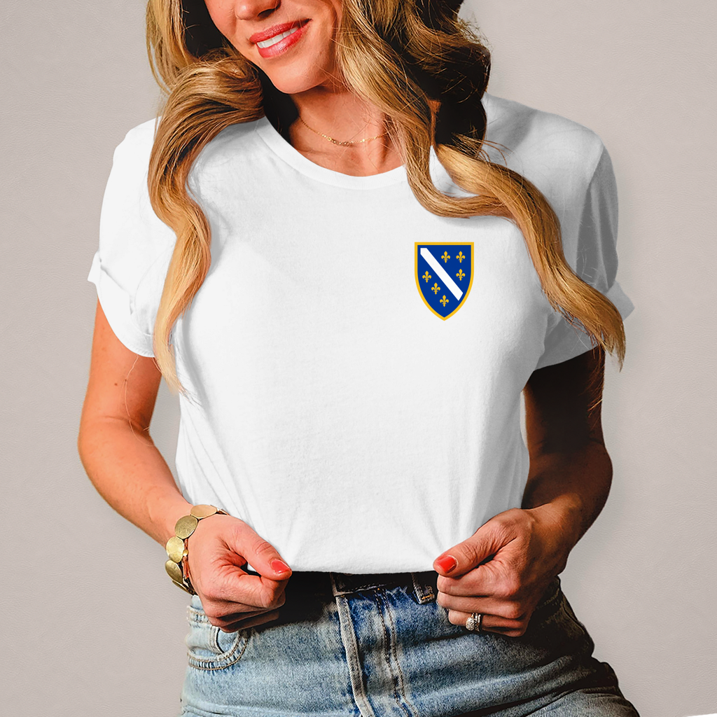 Ženska majica – Bosanski Grb sa ljiljanima | Lijeva strana grudi