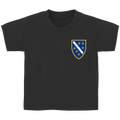 Kids' Basic T-Shirt - Bosnian Coat of Arms with Lilies | Left Chest