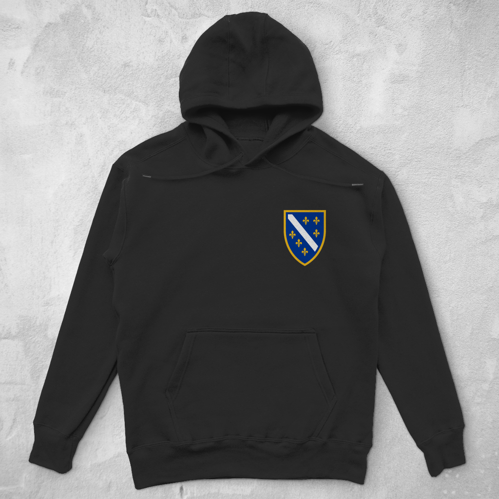 Unisex Oversize Hoodie - Bosanski Grb sa ljiljanima | Links Brust