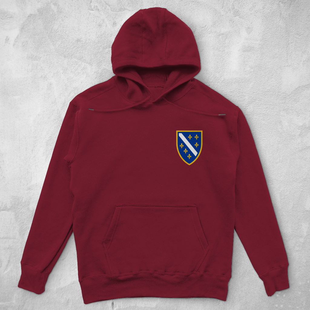 Unisex Oversize Hoodie - Bosanski Grb sa ljiljanima | Links Brust