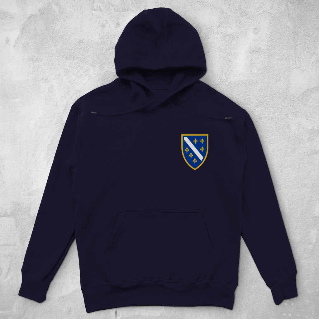Unisex Oversize Hoodie - Bosanski Grb sa ljiljanima | Links Brust