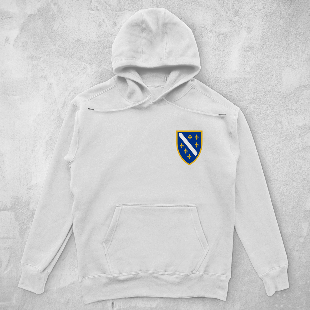 Unisex Oversize Hoodie - Bosanski Grb sa ljiljanima | Links Brust