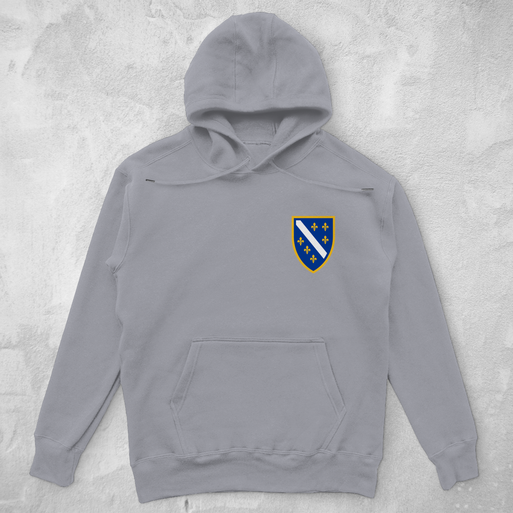 Unisex Oversize Hoodie - Bosanski Grb sa ljiljanima | Links Brust