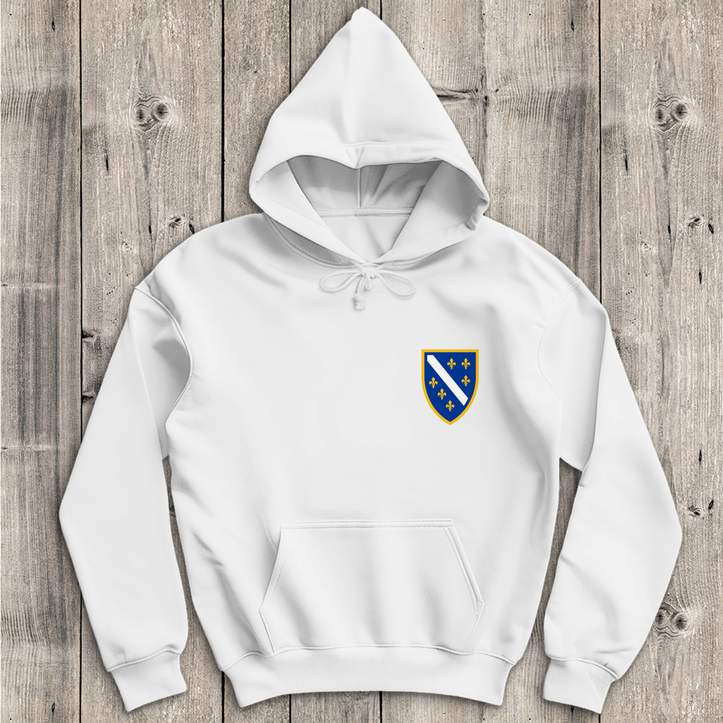 Herren Hoodie - Bosanski Grb sa ljiljanima | Links Brust