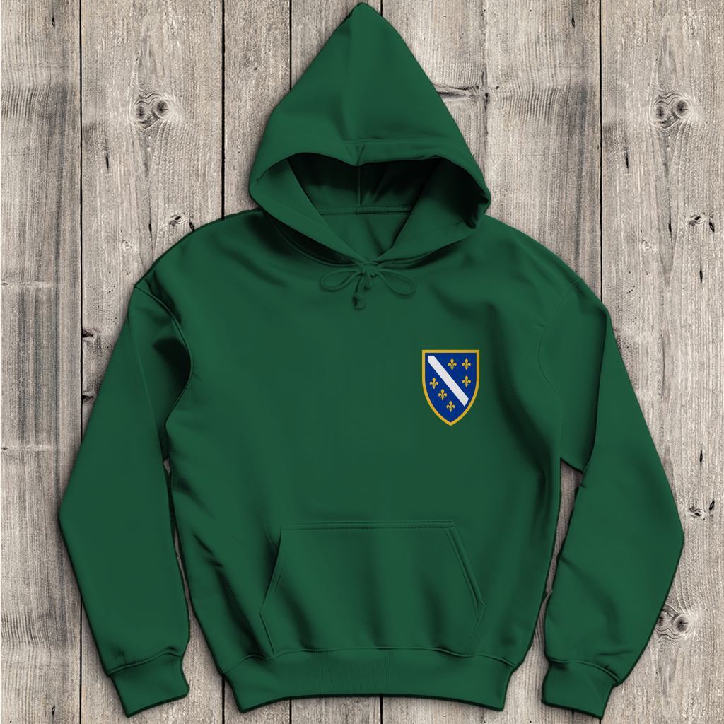 Herren Hoodie - Bosanski Grb sa ljiljanima | Links Brust