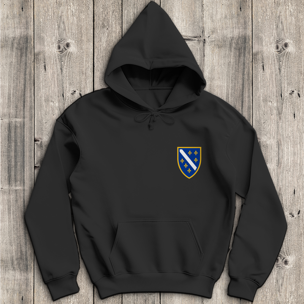 Herren Hoodie - Bosanski Grb sa ljiljanima | Links Brust