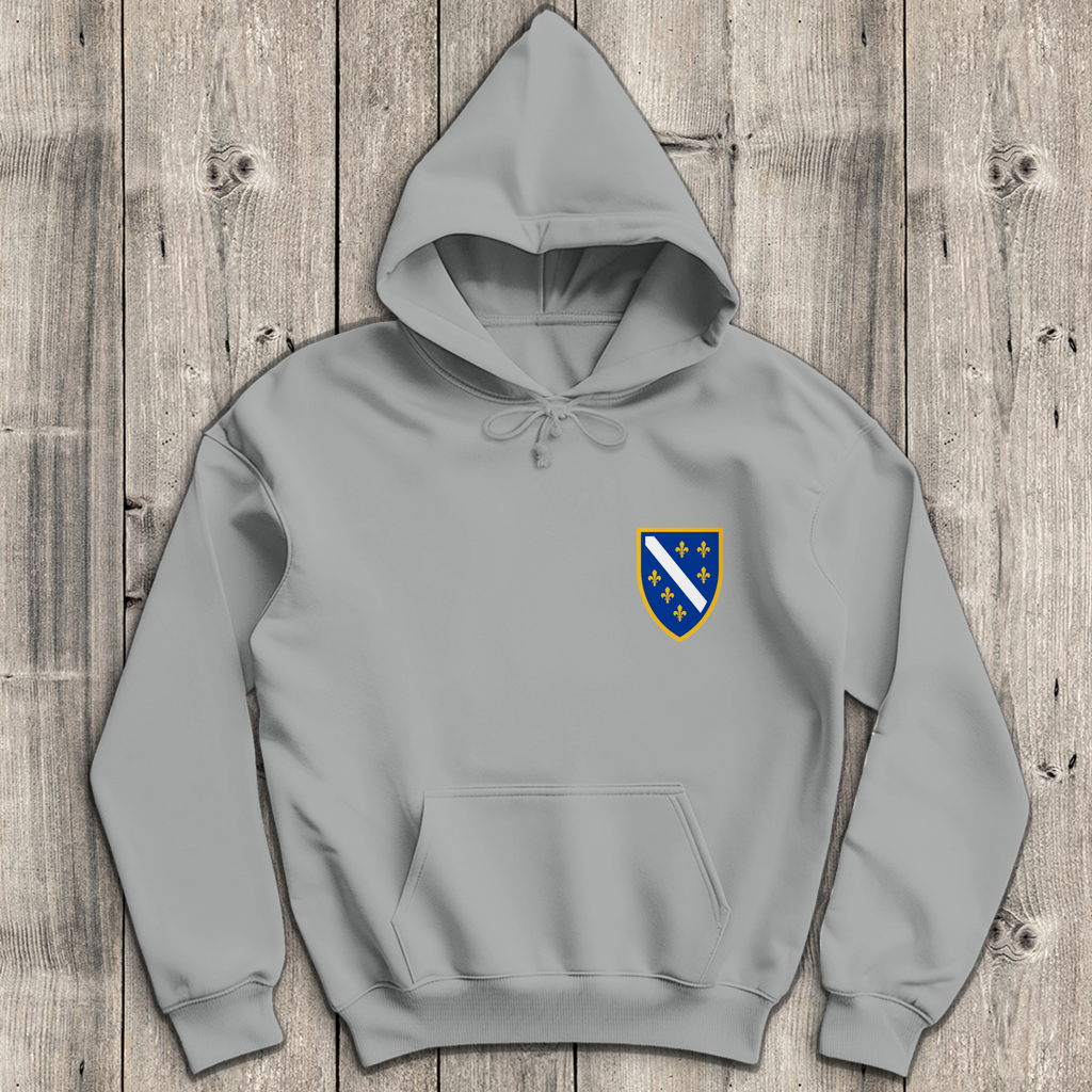 Herren Hoodie - Bosanski Grb sa ljiljanima | Links Brust