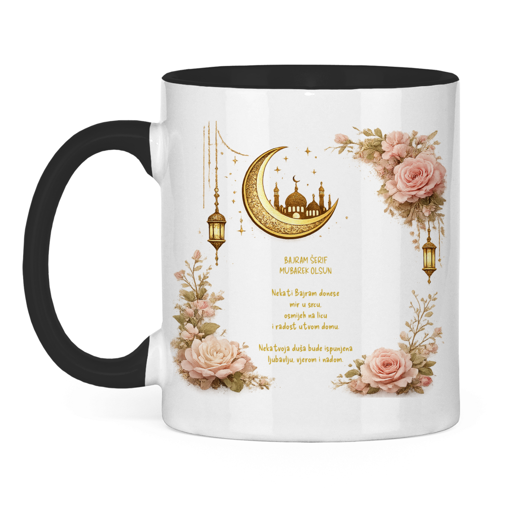 🇧🇦 Bayram Tasse Blumen Design – Eid Mubarak Geschenk
