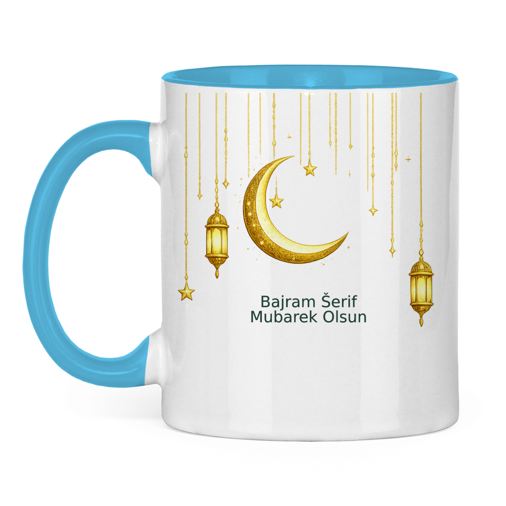 🇧🇦 Bajram šolja Mjesec & fenjer | Elegantan poklon za Bajram Mubarak