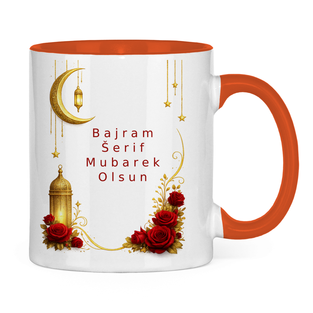🇧🇦 Bajramska šolja Mjesec i ruže | Elegantan poklon za Bajram Mubarak