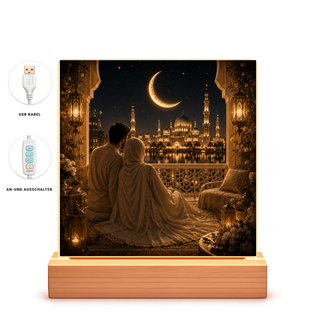 LED Bilderrahmen Liebe & Iman | Eid Mubarak