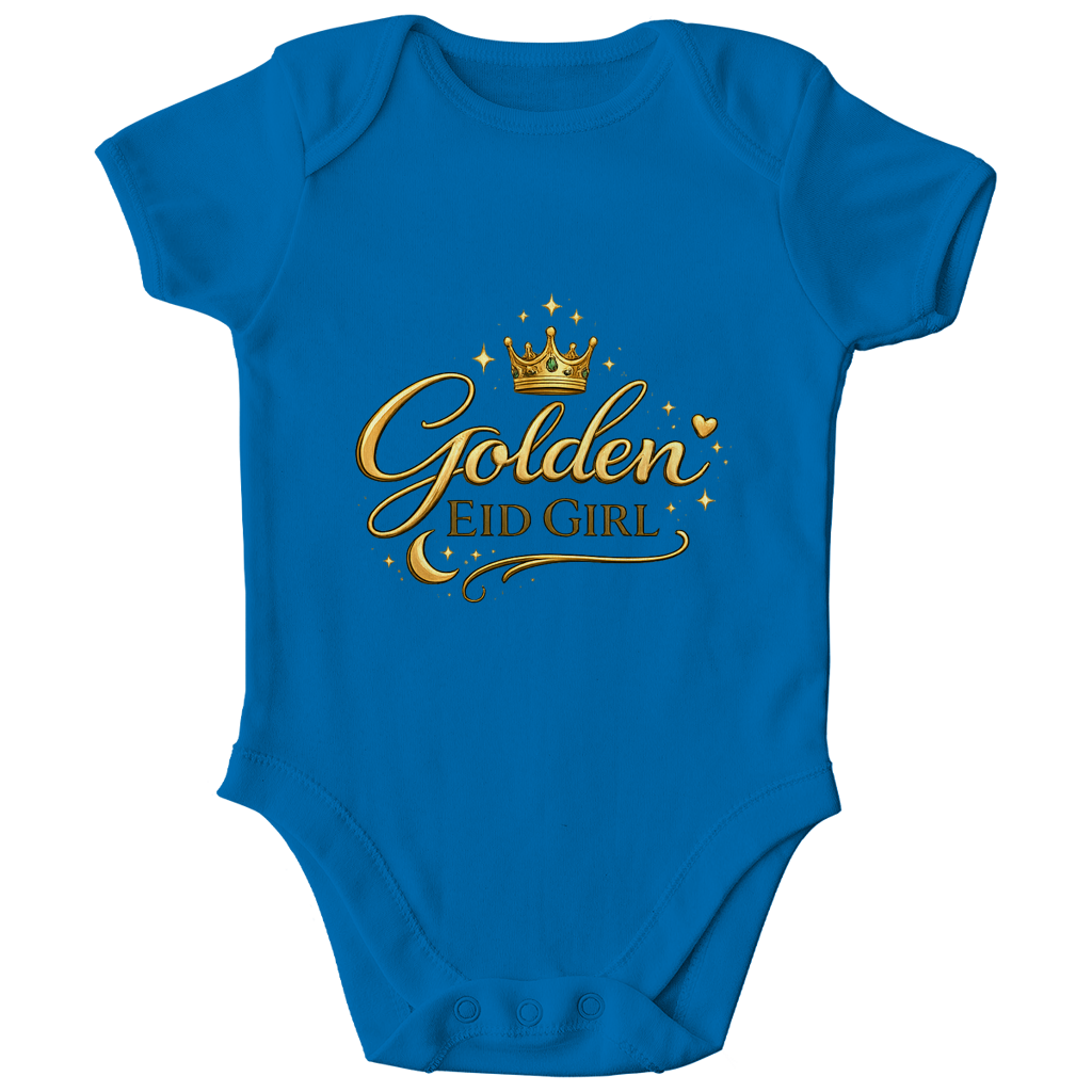 Golden Eid Girl – Dječiji organski bodi | Bajramski bodi za bebe