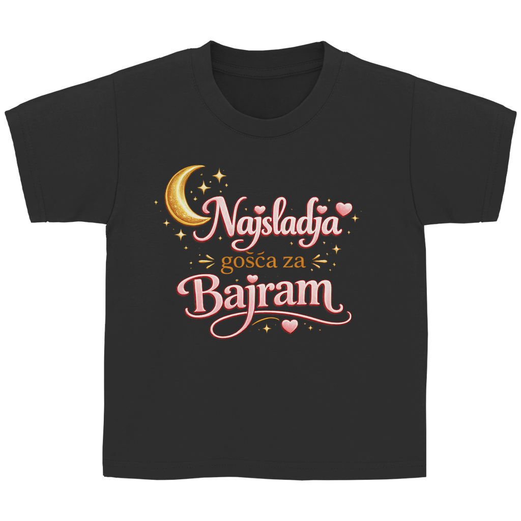 🇧🇦 Najsladja gosca za Bajram – Kinder Basic T-Shirt | Eid Shirt