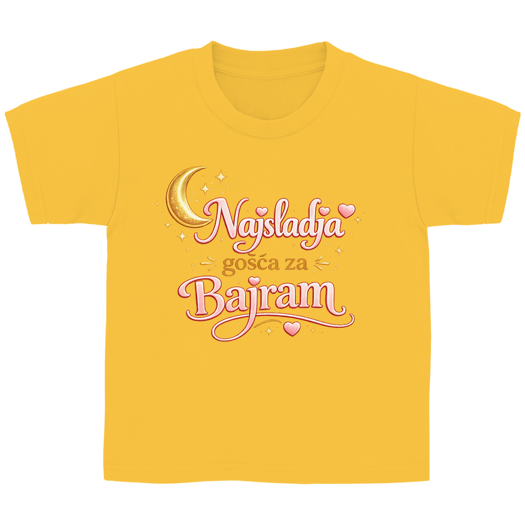 🇧🇦 Najslađa gošća za Bajram – Kinder Basic T-Shirt | Eid Shirt