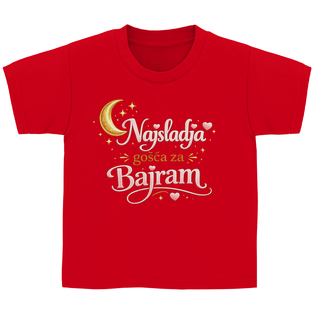 🇧🇦 Najsladja gosca za Bajram – Kinder Basic T-Shirt | Eid Shirt
