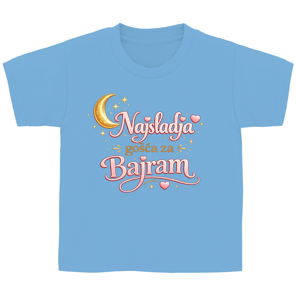 🇧🇦 Najslađa gošća za Bajram – Kinder Basic T-Shirt | Eid Shirt
