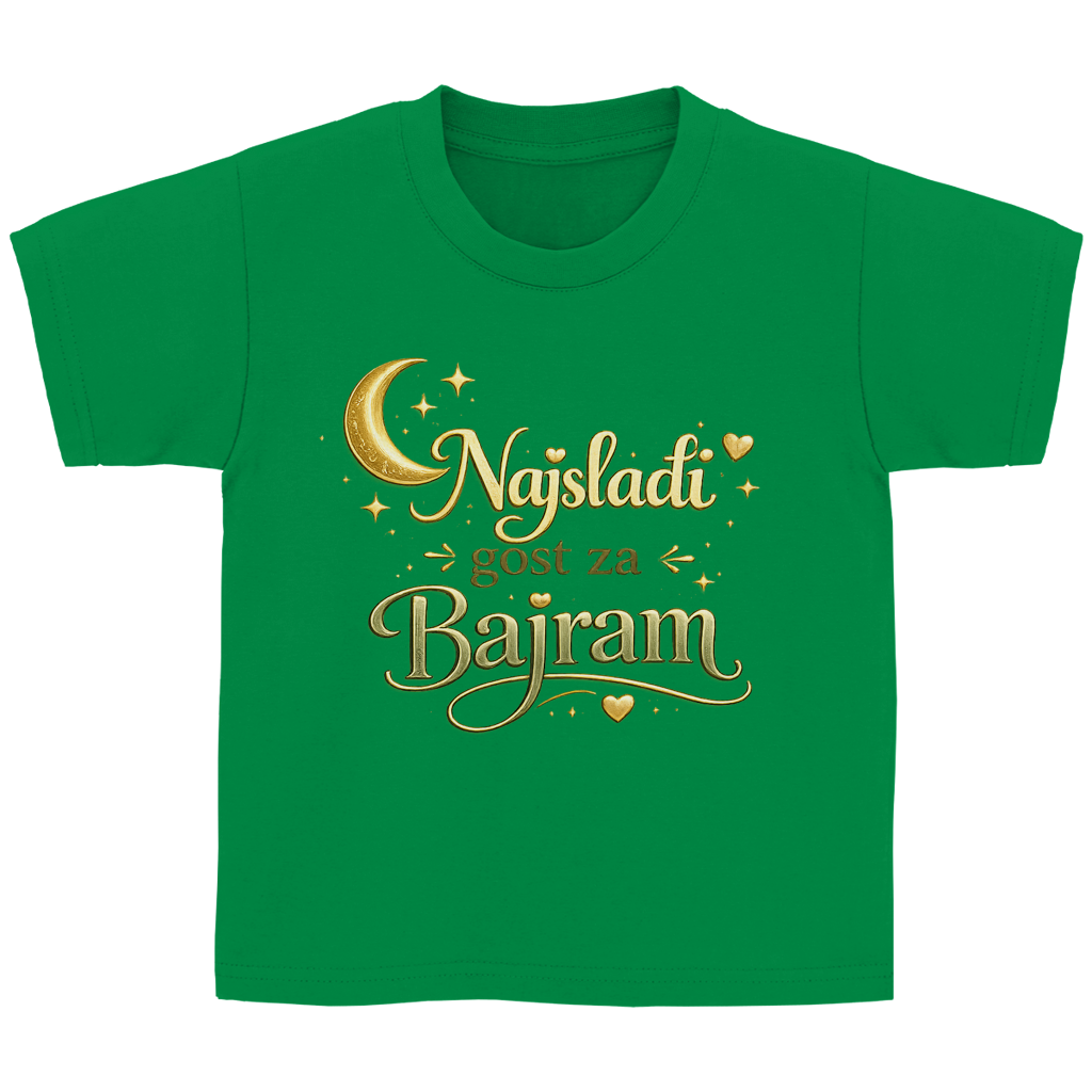 🇧🇦 Najslađi gost za Bajram – Kinder Basic majica | Eid majica