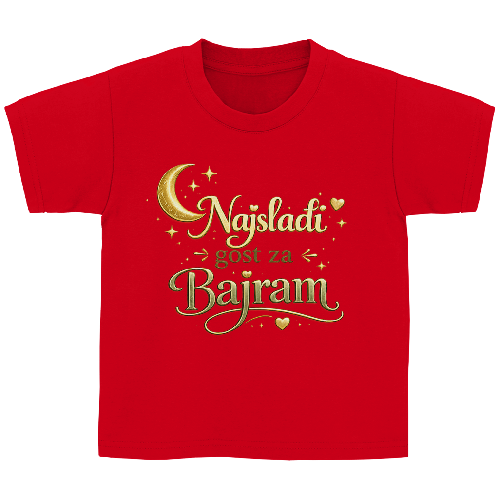 🇧🇦 Najslađi gost za Bajram – Kinder Basic majica | Eid majica