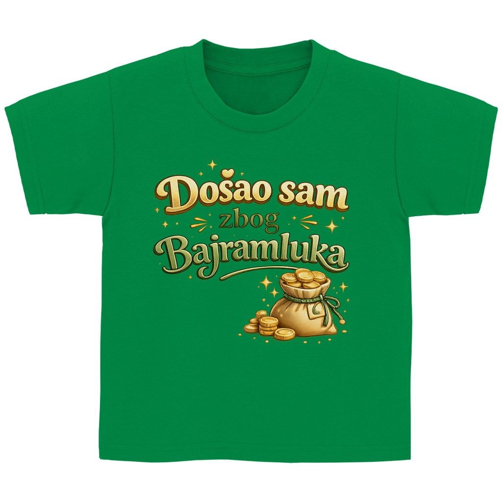 🇧🇦 Dosao sam zbog Bajramluka – Kinder Basic T-Shirt | Eid Shirt