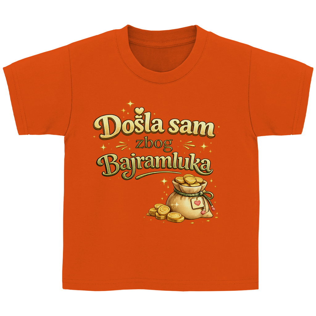 🇧🇦 Dosla sam zbog Bajramluka – Kinder Basic T-Shirt | Eid Shirt
